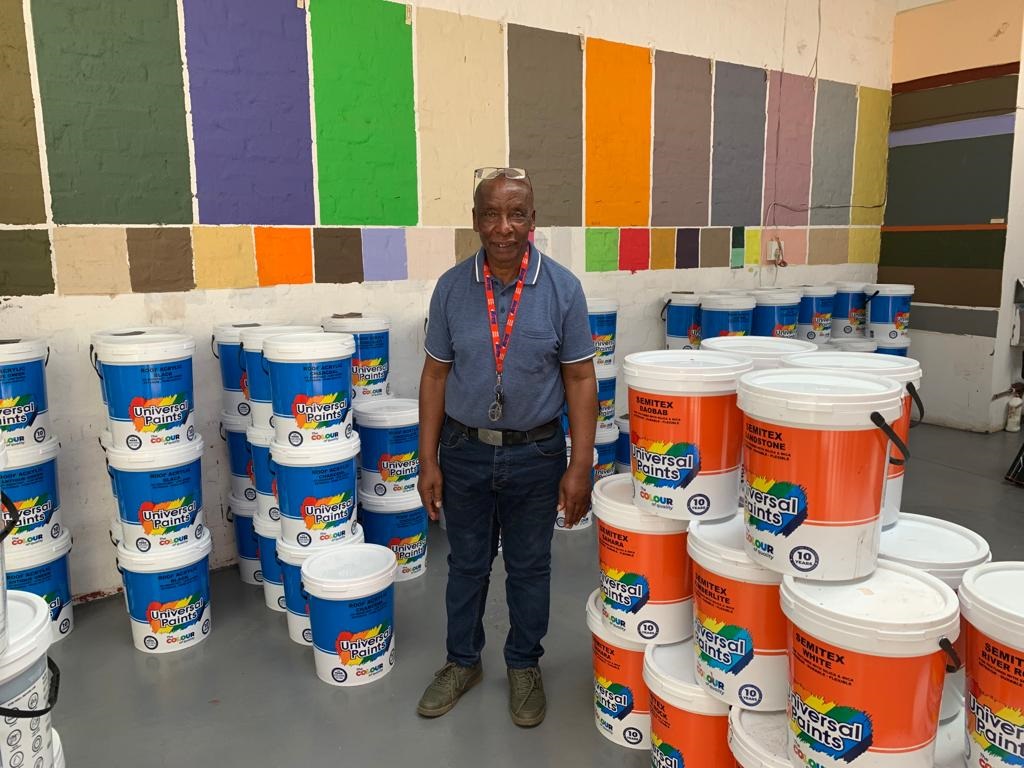 Samuel Dubazana owns several businesses including a paint shop and plumbing store in Dlamini 1. 