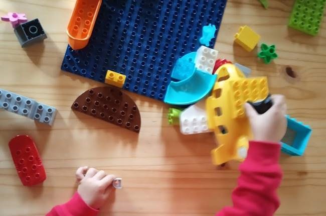 These larger bricks are so appealing because Duplo is so easy to play with.