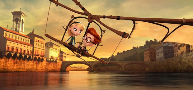 A scene from the movie, Mr Peabody and Serman (DreamWorks Animation)