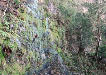 Two people rescued from Table Mountain after being trapped on small ledge while abseiling