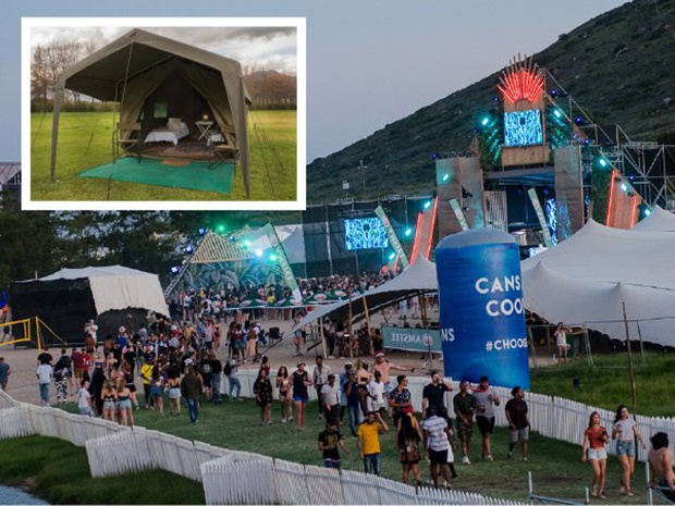 Glamping at Rocking the Daisies. (Photo: Supplied)