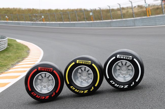 Formula 1 tyres supplied by Pirelli