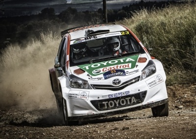 <b>POULTER DOES IT AGAIN:</b> Leeroy Poulter takes his second consecutive win in the 2014 SA Rally Championship.<i>Image: credit</i>