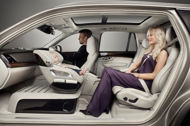 <b>HEY BABY:</b> Here's to hoping Volvo's swivel concept car-seat will go into production real soon. <i>Image: Volvo </i>