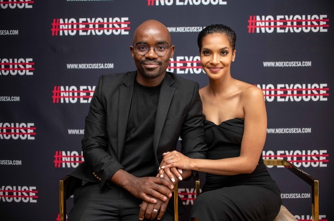 Dr Musa Mthombeni and wife Liesl Laurie-Mthombeni attend the #NoExcuse panel discussion held earlier this month. (PHOTO: Supplied)