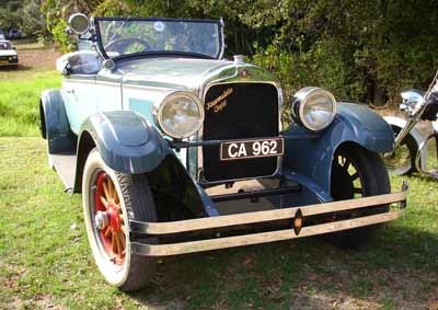 <b>HUPP, HUPP AND AWAY:</b> This stunning 1928 Hupmobile Straight Eight Roadster - the 'indestructible car' - was seen at a Cape Townshow, reminding that the American car company would celebrate its 105th anniversary in 2014. <i>Image: DAVE FALL</i>