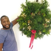 This Cape Town gardener's passion for plants led to impressive Christmas wreaths