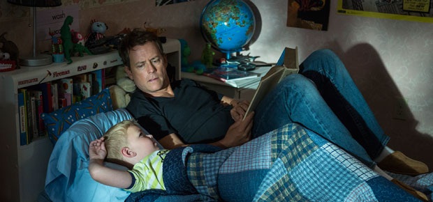 Connor Corum and Greg Kinnear in Heaven is For Real. (AP/Sony)
