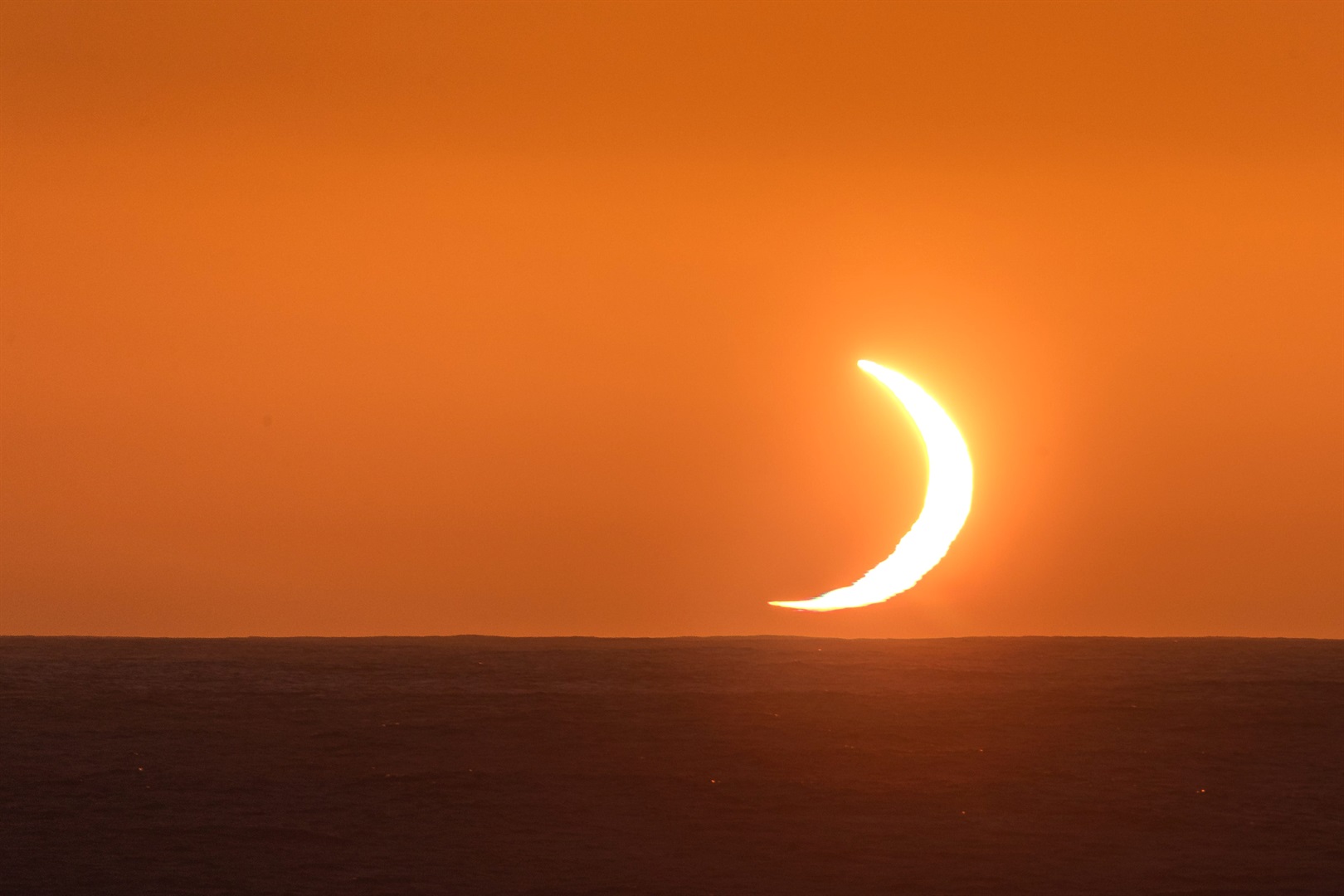 Mesmerising photos of this year's only total solar eclipse show rare