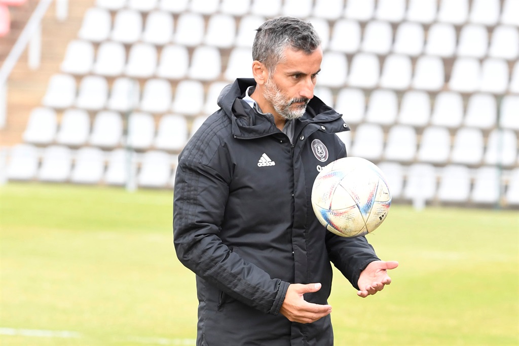 JOHANNESBURG, SOUTH AFRICA - MAY 23: Coach Jose Riveiro during the Orlando Pirates media open day at Rand Stadium on May 23, 2023 in Johannesburg, South Africa. (Photo by Lefty Shivambu/Gallo Images)