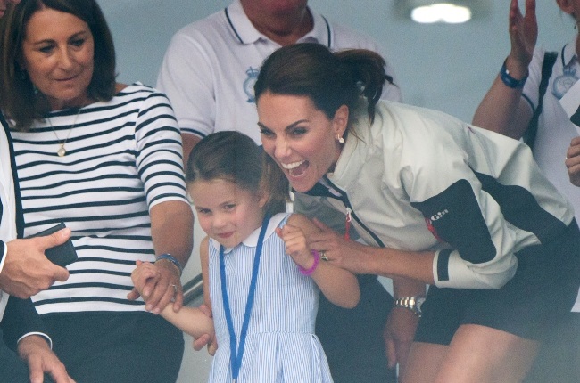 Carole with Kate and granddaughter Princess Charlotte at the King's Cup Regatta in Cowes, England, in 2019. (PHOTO: Gallo Images/Getty Images)