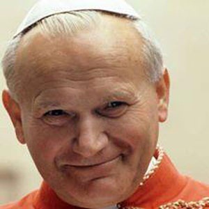 Pope John Paul II smiling from Twitter.