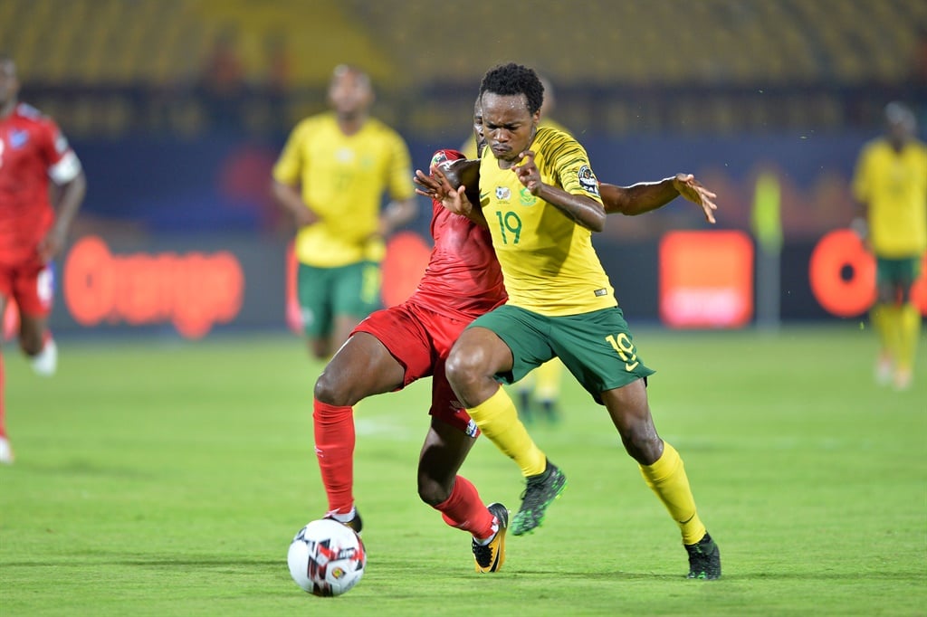 CAIRO, EGYPT - JUNE 28: Percy Tau of South Africa 