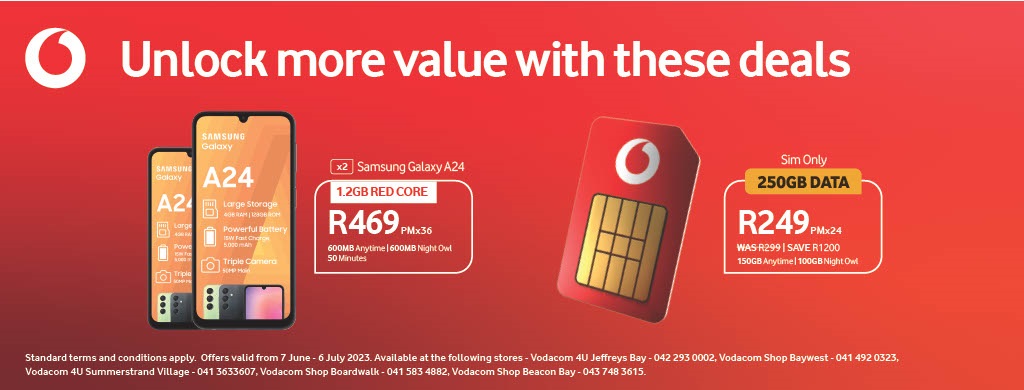 vodacom pay as you go phone deals