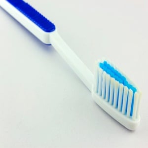 You should replace your toothbrush about every three months. 