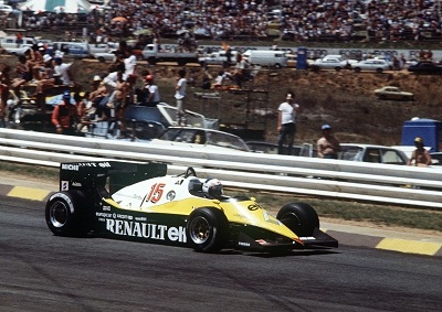<b>END OF A RACING ERA:</b> French Formula 1 driver Alain Prost steers his car during the South African Formula 1 Grand Prix at Kyalami on October 15 1983. <i>Image: AFP/ LEHTIKUVA</i>