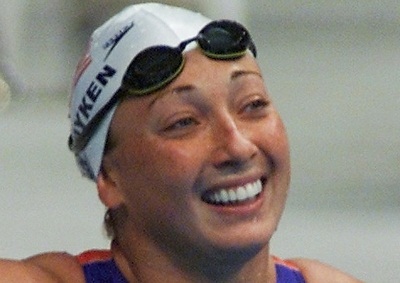 <b>TRAGEDY HITS GOLD MEDALLIST: </b> Amy Van Dyken's (above) spine has been severed in an all-terrain vehicle crash. <i>Image: AFP / Timothy Clary</i>
