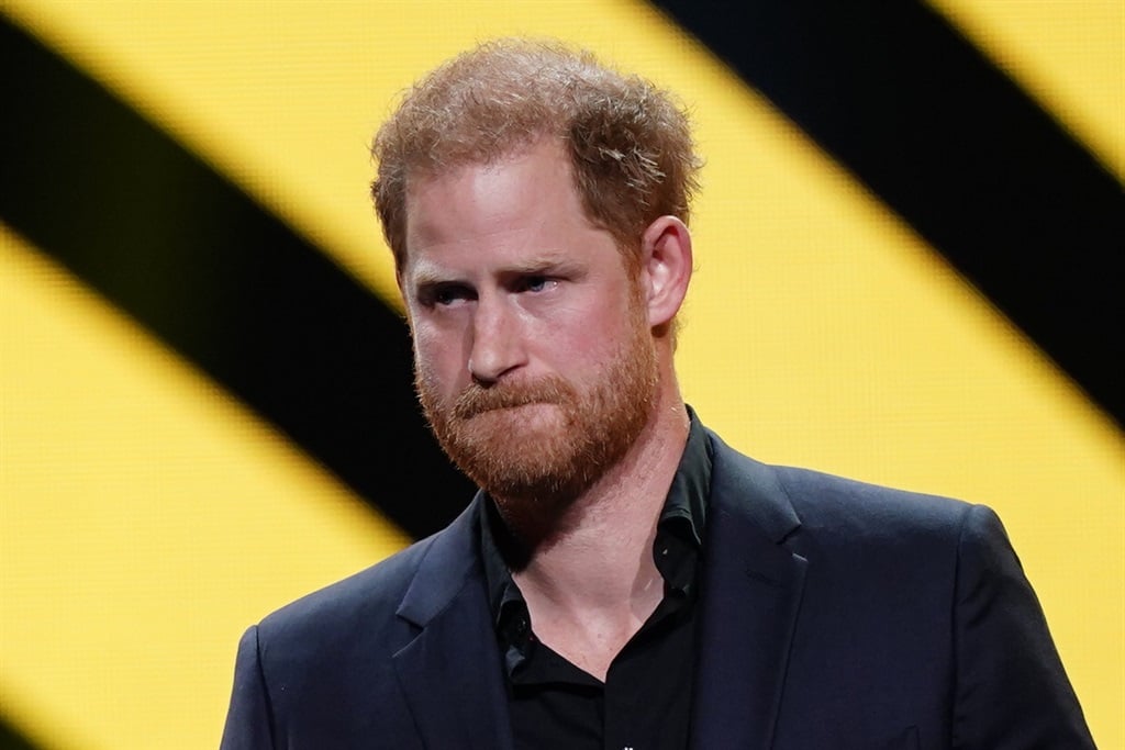 The Duke of Sussex speaking during the closing ceremony of the Invictus Games in Dusseldorf, Germany on 16 September 2023. (Jordan Pettitt/PA Images via Getty Images)