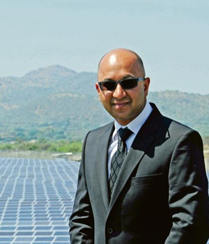 Pravin Semnarayan’s solar power plant in Rustenburg. Picture: Tebogo Letsie