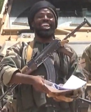 A screengrab from a video released by Nigerian Islamists Boko Haram shows the leader of the extremist group, Abubakar Shekau. (AFP)