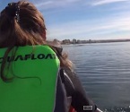 Whale lifts kayaker right out the water