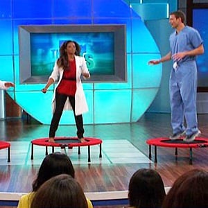 The Doctors TV programme featured the mini trampoline on one of their shows.