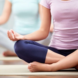 Indoor yoga from Shutterstock.