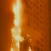 WATCH | Massive fire engulfs high-rise building in UAE