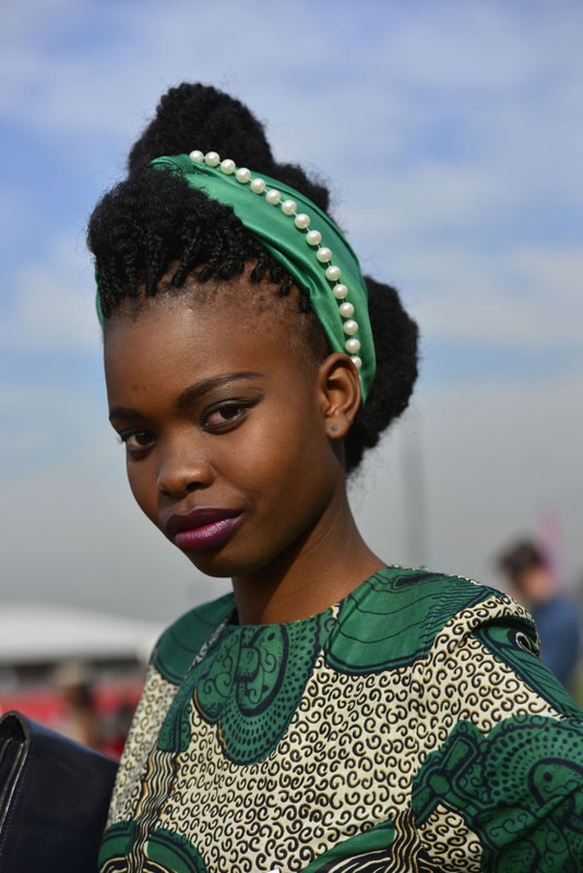 Durban July outfit inspired by Nkandla's thatch roof