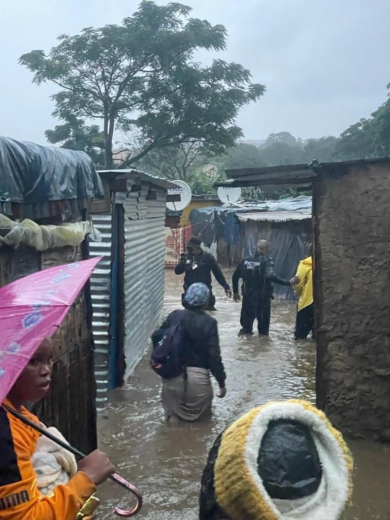 Flood evacuations of Coniston informal settlemen