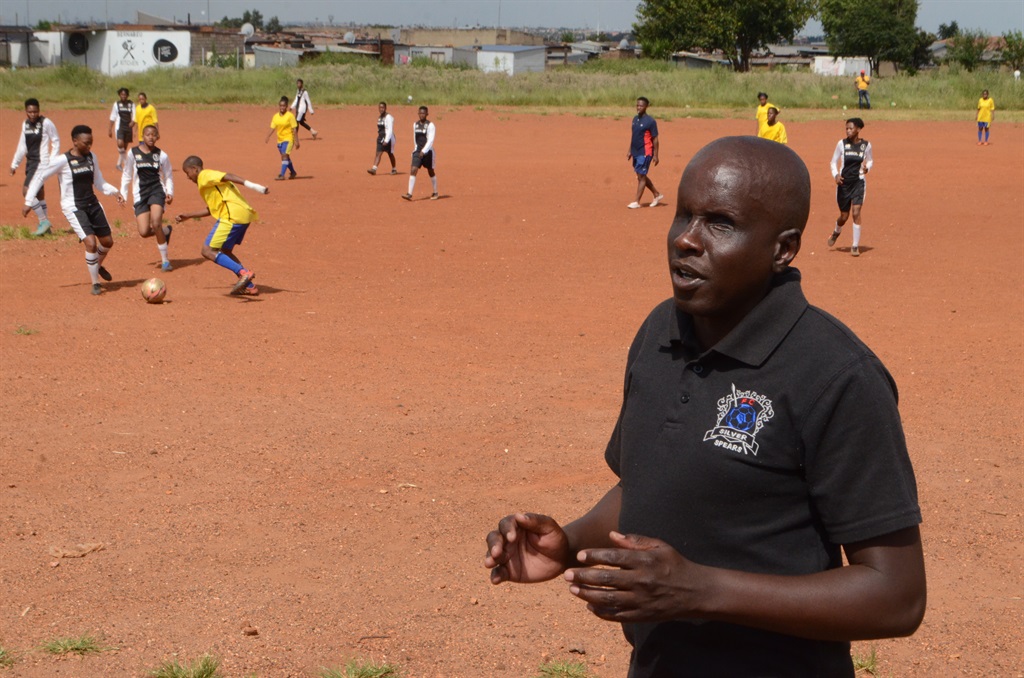Dumisani Ntombela owns Silver Spears soccer club in Vosloorus. 