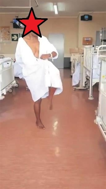 One of the patients dancing in a viral video.