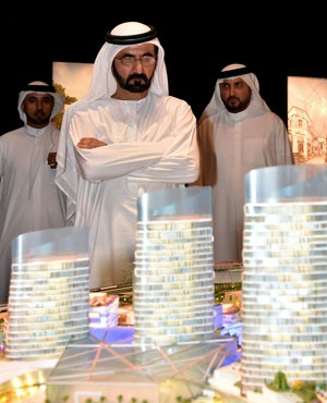 UAE Prime Minister and Dubai ruler Sheik Mohammed bin Rashid Al Maktoum reviews a presentation of a sprawling real-estate project known as the Mall of the World. (File, AP) 