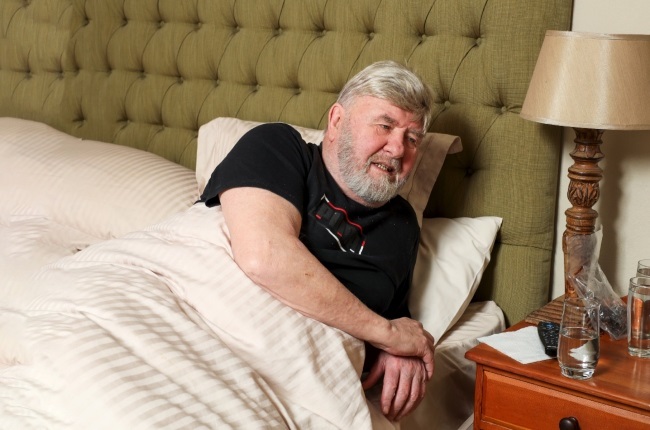 Leon Schuster remains in good spirits and is thankful for all the support. (PHOTO: Lubabalo Lesolle)