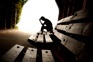 depression, teen depression, pain, suffering, tunnel from Shutterstock