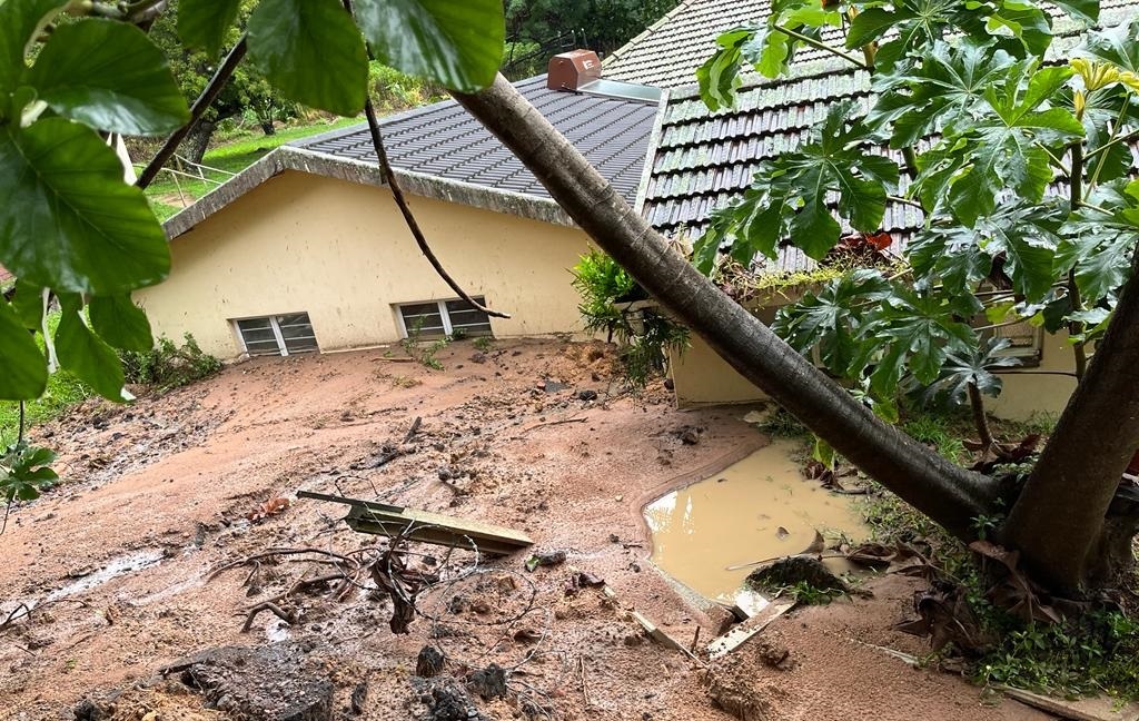 The Jep Home for the Blind in Durban has been submerged in water and mud after a nearby bank collapsed.