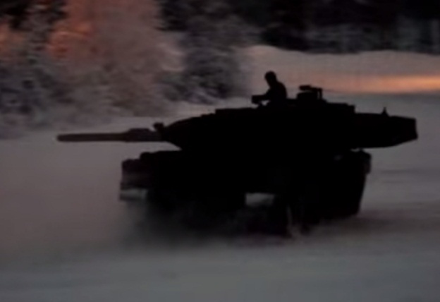 <b>IMAGINE THIS DRIFTING ON A BATTLEFIELD?</b> A Swedish Stridsvagn 122 tank shows that drifting isn’t a domain reserved for 4x4, sports cars and hot hatches. <i>Image: YOUTUBE</i>