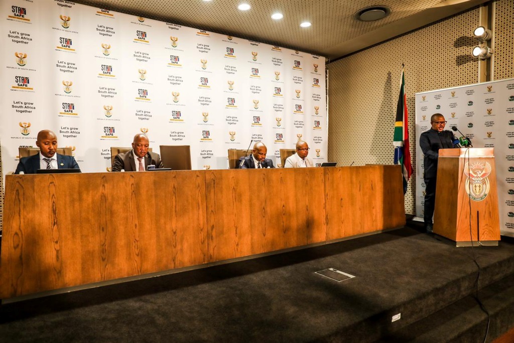 Road, Traffic Management Corporation (RTMC) chief executive Makhosini Msibi, the head of the Special Investigating Unit (SIU) Andy Mothibi, and Minister of Transport Fikile Mbalula briefed the media about the findings of SIU and RTMC investigations.