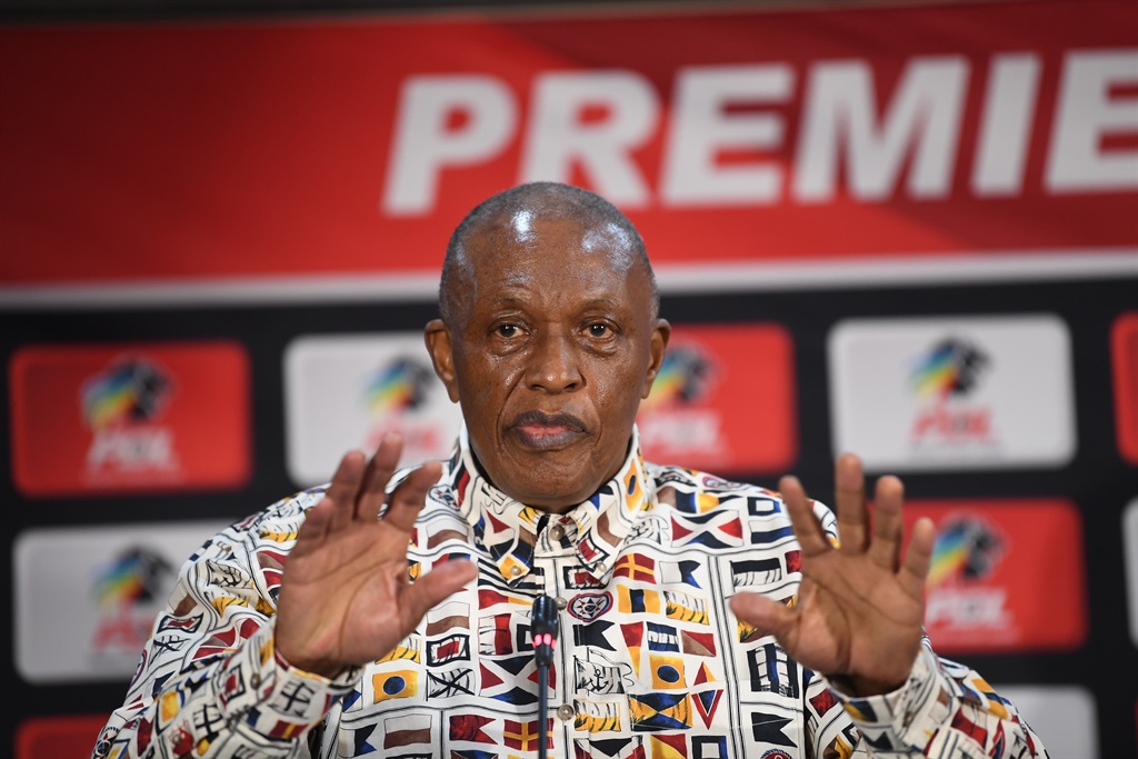 PSL Chairman Dr Irvin Khoza during the Premier Soccer League chairman press conference at PSL Headquarters on July 29, 2022 in Johannesburg, South Africa. 