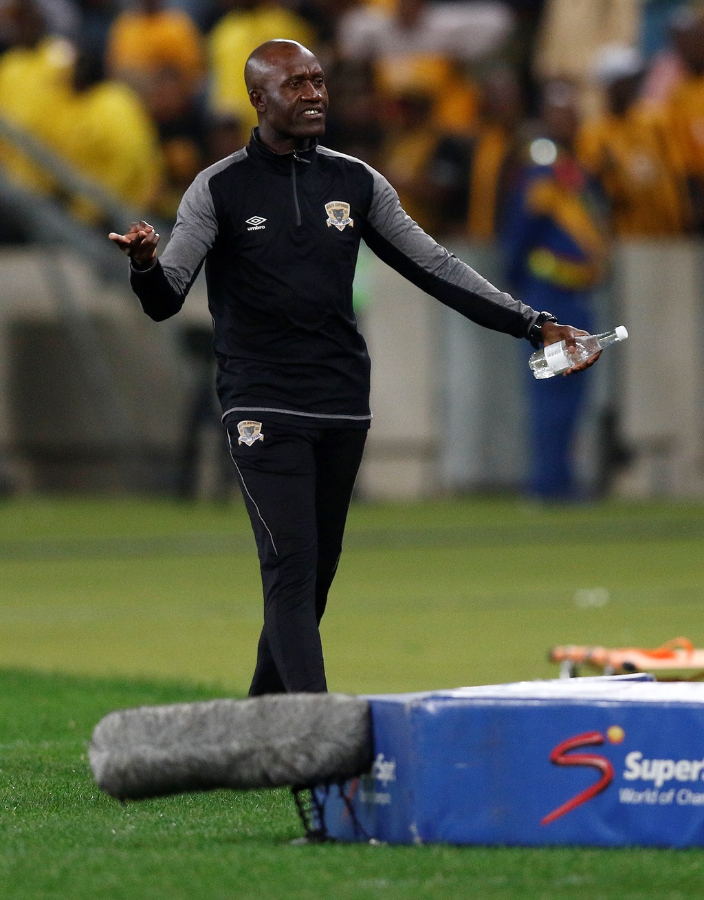 DURBAN, SOUTH AFRICA - AUGUST 10: Patrick Mabedi  of Black Leopards during the Absa Premiership match between Kaizer Chiefs and Black Leopards at Moses Mabhida Stadium on August 10, 2019 in Durban, South Africa. (Photo by Anesh Debiky/Gallo Images)