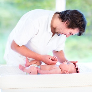 Young loving father from Shutterstock