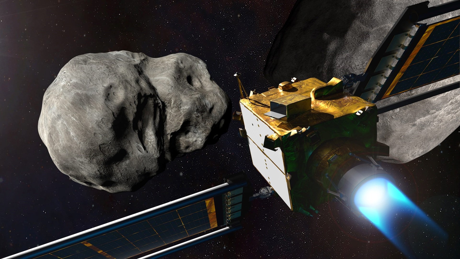 Voir la vidéo du moment où le vaisseau spatial DART de la NASA s'est écrasé sur un astéroïde et son flux en direct coupé