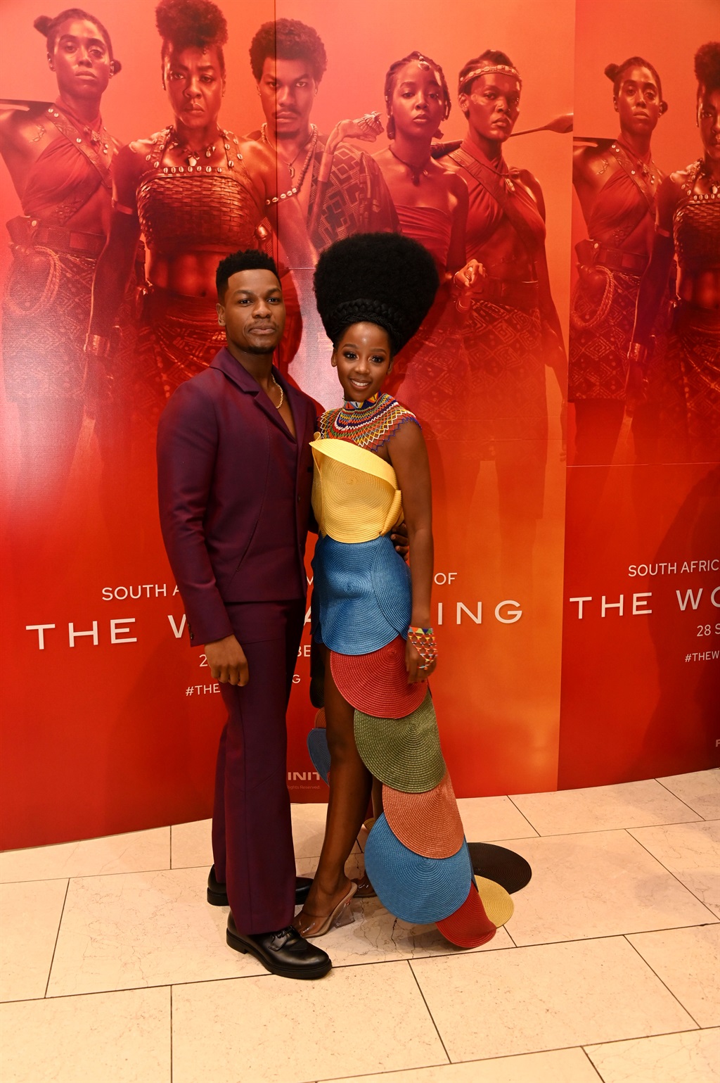 John Boyega & Thuso Mbedu at the The Woman King R