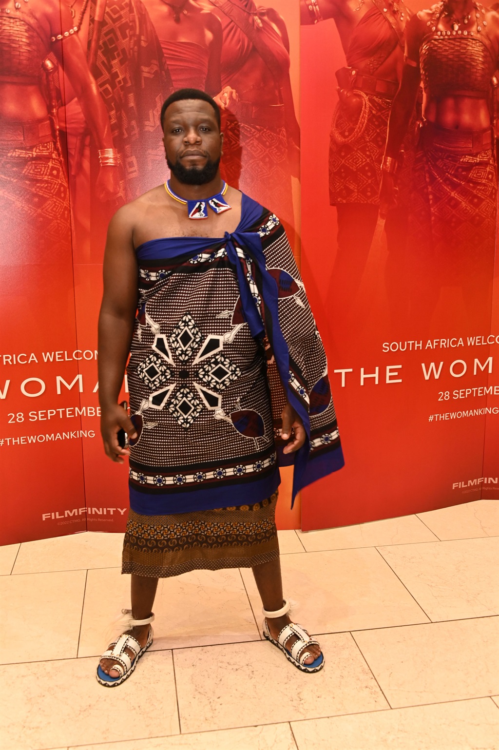 Sipho Ndovu at the The Woman King Red Carpet And S