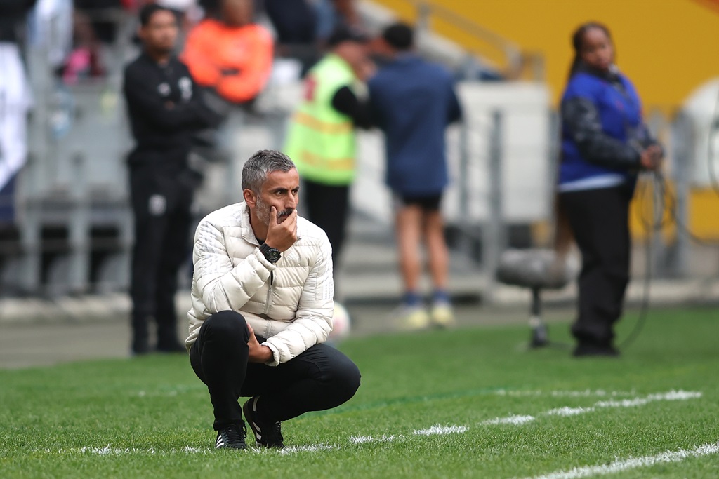 CAPE TOWN, SOUTH AFRICA - MAY 01: Orlando Pirates coach Jose Riveiro during the DStv Premiership match between Cape Town City FC and Orlando Pirates at DHL Cape Town Stadium on May 01, 2024 in Cape Town, South Africa. (Photo by Shaun Roy/Gallo Images)