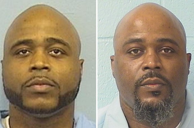 Kevin Dugar, (left) spent 20 years in prison for a crime his twin brother Karl Smith (right) committed. (PHOTO: Illinois Department of Corrections)
