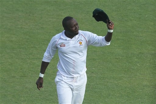 <strong><em>Hats off to Zimbabwe's John Nyumbu, who took 5/157 on Test debut... (AP)</em></strong><br />