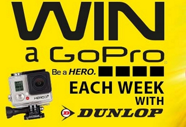 <b>DUNLOP COMPETITON CLOSES:</b> With the announcement of prize-winner AMANDA BARNARD , the 2014 Dunlop GoPro camera competition draws to a close. <i>Image: Dunlop</i>