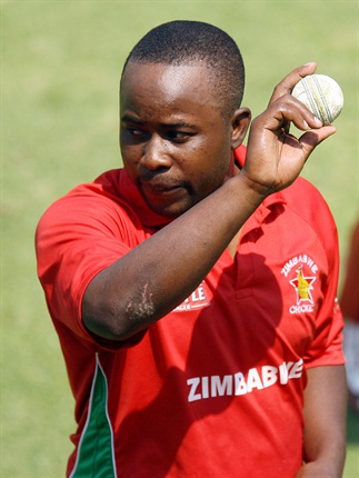 <strong><em>Zimbabwe spinner Prosper Utseya received the man-of-the-match accolade for claiming 5/36, including a hat-trick... (Gallo Images)</em></strong><br />