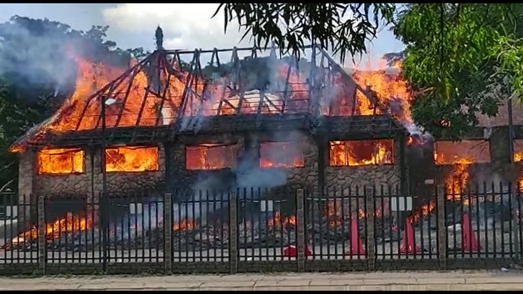 Parts of the Fahrenheit Seafood and Grill Restaurant in Edenvale were damaged when fire tore through the eatery on Thursday afternoon.